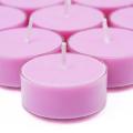 Rose Scented Pink Colored Tea Soy Candles