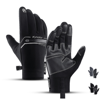PU Winter Racing Motorcycle Gloves - Safety Fingers, Cycling, Outdoor, Windproof, Touch Screen Compatible