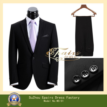 Fashion Black Design Men Wedding Suit (MS01)