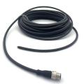 Cable de conexión recta masculina M12 12pin Cable negro