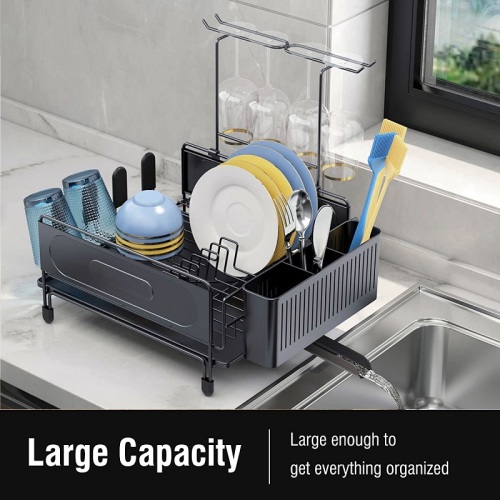 Kitchen Dish Rack Set Dish Drying Rack With Drainboard Set For Kitchen Supplier