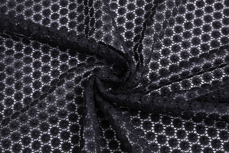 Shiny Poly Chemical Lace Fabric