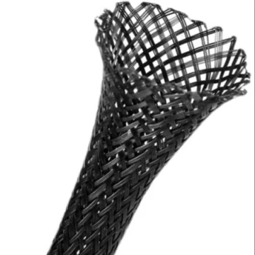 Carbon Fiber Sleeve Braided Heat Resistant Split Wire Loom Cable Cover