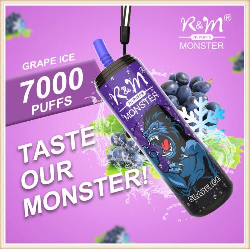 R&amp;M Monster 7000 Puffs descartáveis ​​Pod