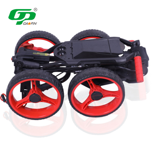 4 Wheel Golf Push Cart Golf Trolley Umbrella.