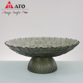 Glass bowl crystal glass plate dry fruit plate