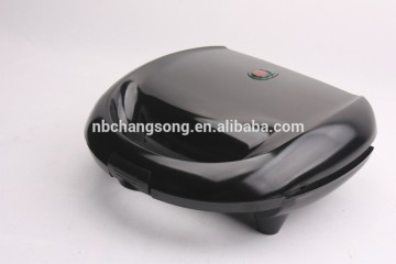 Electric non stick 6 pcs hot dog/ sandwich maker machine fixed plate black SW-138