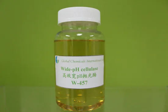 Wide-ph Cellulase W-62 / W-83 Textile Enzymes With Yellow Brown Liquid
