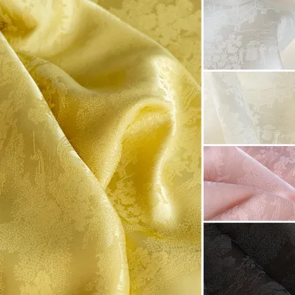 Retro Jacquard Two-tone Cheongsam Satin Fabric