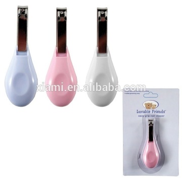 2016 Hot Sale Solid 3 Sets pure color Easy care Grip baby Nail Clipper Trimmer