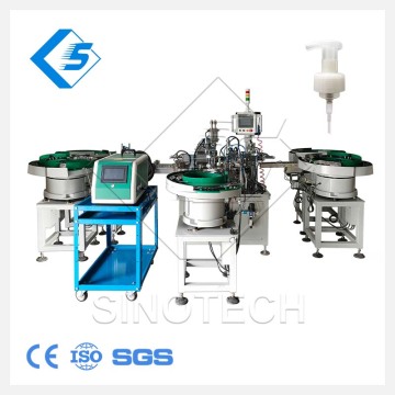 Swiveling Lotion Pump Capping Equipment for Cosmetic Bottles