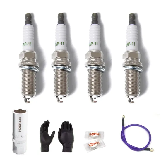 BAJUTU Four Laser Platinum Spark Plugs - OE:22401-8H515 for Nissan Almera II, MPV, Primera, Infiniti