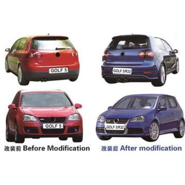 Golf 5 R32 Series 05-11 Κιβώτες σώματος - μπροστινό προφυλακτήρα + μάσκα + πλευρική φούστα + πίσω προφυλακτήρας