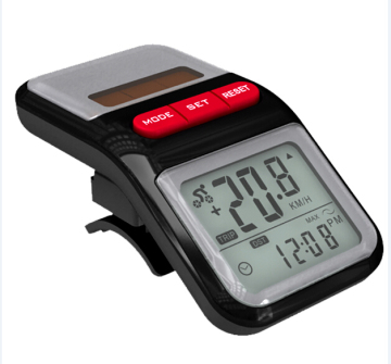 Podómetro da bicicleta solar, odômetro speedpmeter bike pedômetro