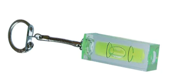 OEM Arcylic Key Chain Spirit Level Vial