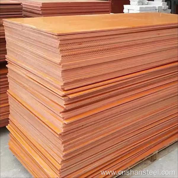 Weather Resistant Steel Plate S355j0w A588 Q345nh