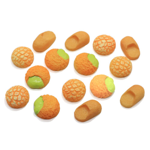 Różne żywiczne Cabochons 3D Cake Cream Biscuits for Nail Art Diy Slime Accessory