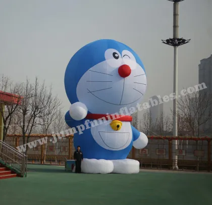 Giant Inflatable doraemon custom {JUMPFUN} cheap large inflatable cartoon doraemon balloon for advertising