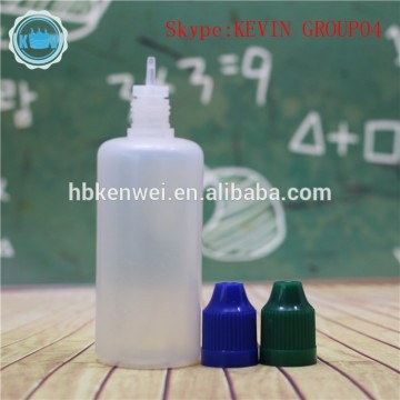 60ml pe essential oil bottle with childproof cap and screw cap sealing type for essentiall oil