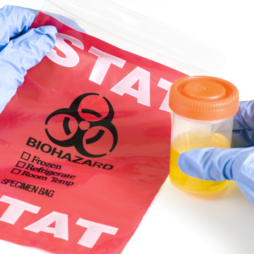 YURUI Factory Medical Disposable Biohazard LDPE Plastic Zipper Transport Ziplock Bags