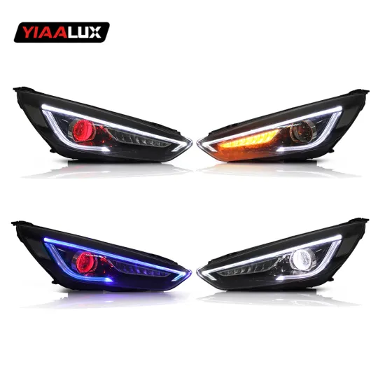 Vland Car LED Headlamp Sequential Turn Signal Plug And Play for Focus 2015-2018