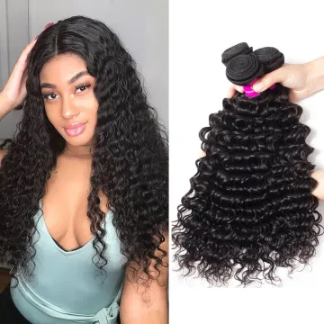 10a virgin unprocessed peruvian  deep wave hair bundles  hair extension cuticle aligned hair vendors