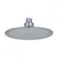 Round silver SS304 adjustable joint rainfall shower head