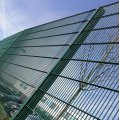 pvc coated double wire mesh panel fence