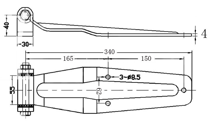  Rear Truck Door Hinges