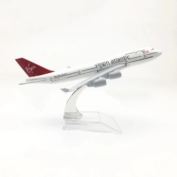 16cm 1/400 Scale Virgin Atlantic Boeing B747-400 Diecast Airplane Model: Perfect Gift
