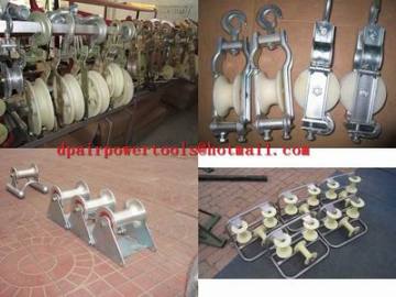 Cable roller, galvanized,Cable roller with ground plate,Cable Guides rollers
