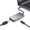 2in1 USB C Hub Estación de acoplamiento 2 puertos