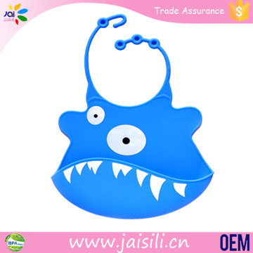 supply logo printed soft silicone washable adult baby bib