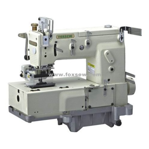 17-needle Flat-bed Double Chain Stitch Sewing Machine