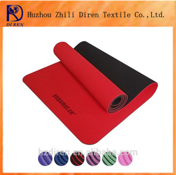 Double layers Odourless Waterproof tpe yoga mat good in anti-sliding