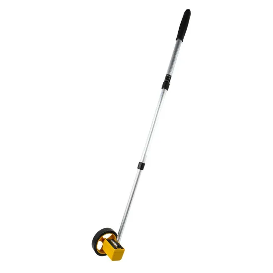 Telescoping 3-Piece Meter Measuring Wheel Set with 4 Inch Diameter and Snap Lock Mechanism