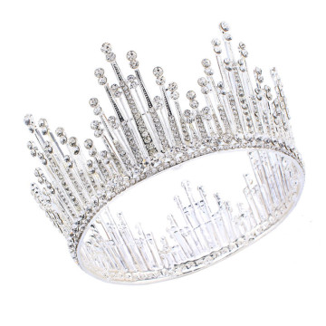 Nueva llegada plateado plata novia boda tiaras corona