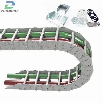 High quality industrial double steel cable drag chain