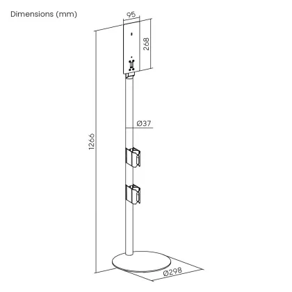 Metal Bracket Floor Vacuum Cleaner Stand for Dyson