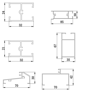 Commercial-Grade 6063-T5 Aluminium Profiles for Cambodia Window Industry