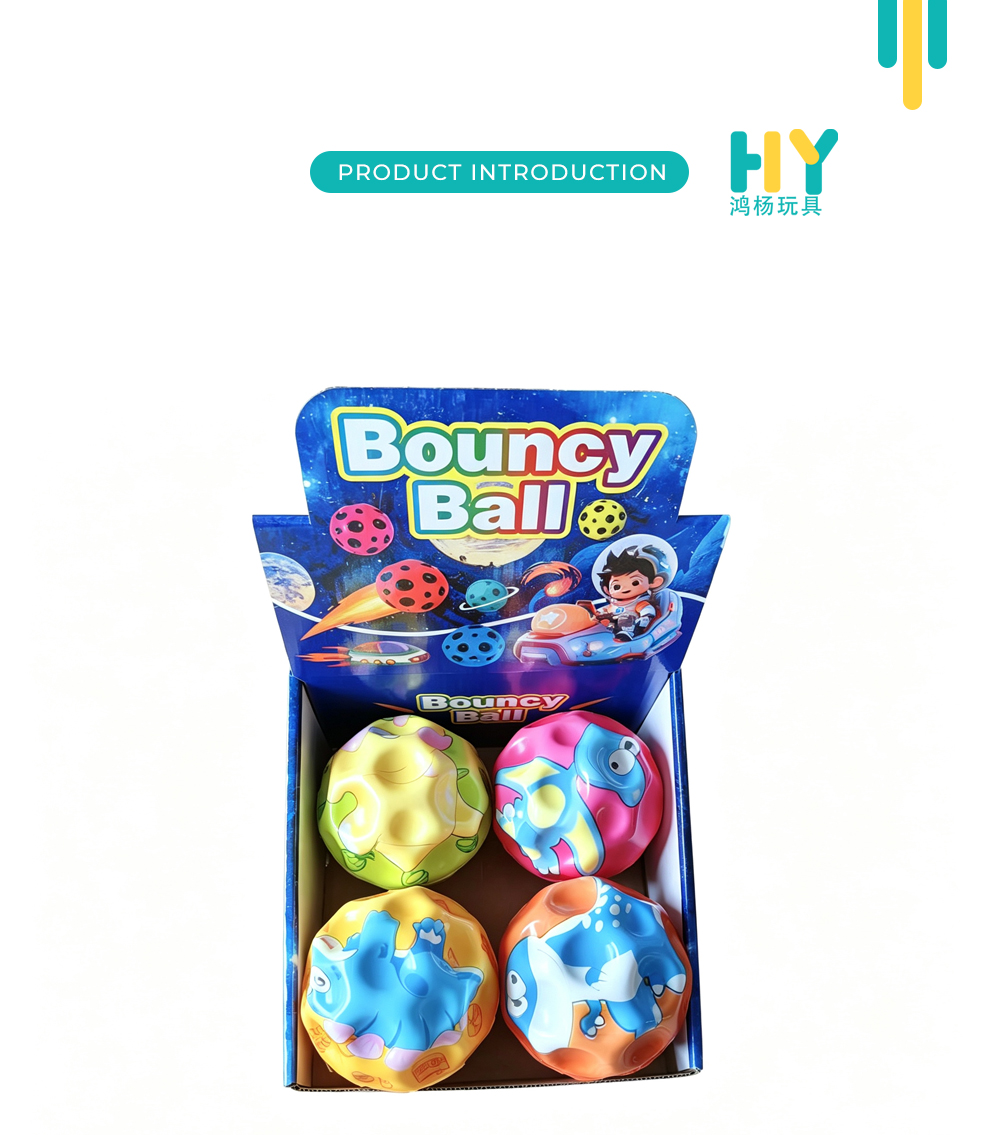Dinosaur Cartoon Large Textured Bounce Balls X