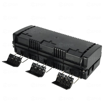 Αδιάβροχο PC/ABS Inline Fiber Optic Fiber Closure: 48 πυρήνες οριζόντιο περίβλημα