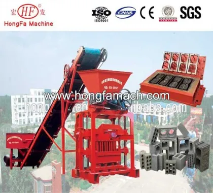 QT4-35B2 cheap semiautomatic crushed stone brick machine in namibia