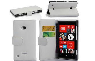 White Protective Nokia Leather Phone Case Shock Proof Cellp