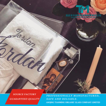 Personalised Large Clear Acrylic Keepsake Box with Lid