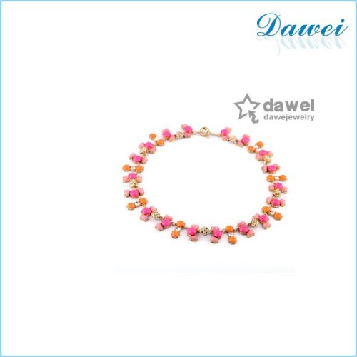 crystal acrylic choker statement necklace