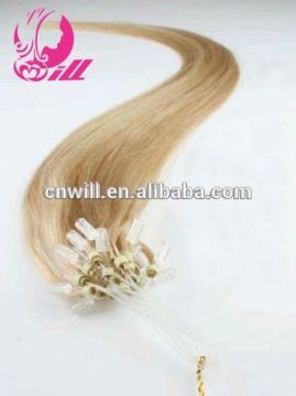 brazilian micro ring loop hair extensions brazilian remy hair extensions Pre bonded hair extension with factory price