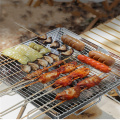 Grill barbecue de camping pliable en acier inoxydable