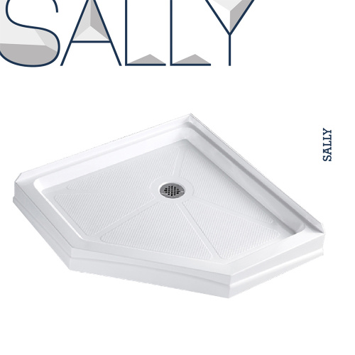 SALLY ABS White Acrylic Base Quadrant Shower Tray
