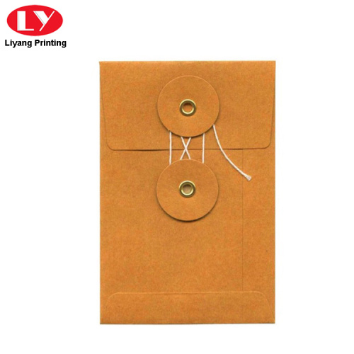 A4 Size Brown Envelope With Closure Button
